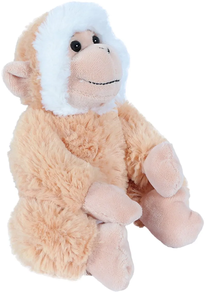 PIA Soft Toys Knuffelaap Beige/Wit