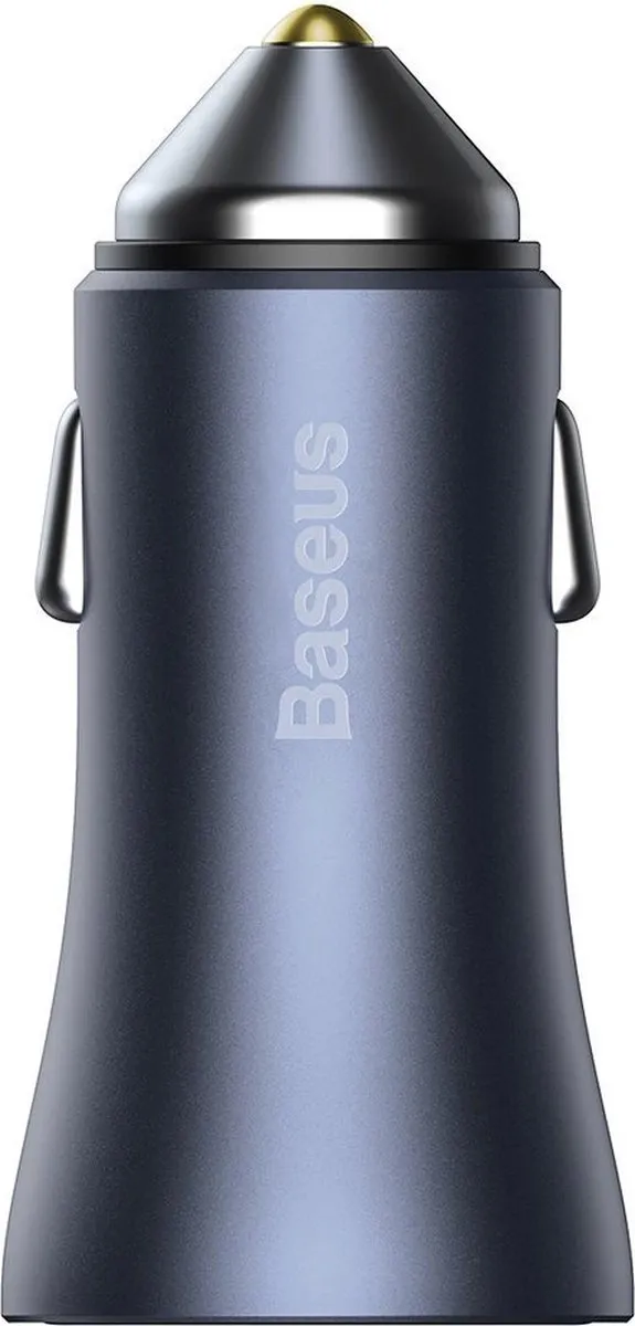 Baseus Autolader USB 2 Poorten TZCCJD-A0G - 2.4A - Grijs