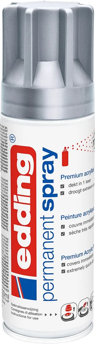 edding 5200 Spuitverf Zilver Mat 200ml