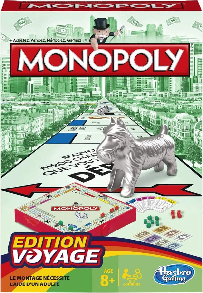 Hasbro Gaming Monopoly Grab & Go - 2-6 Spelers