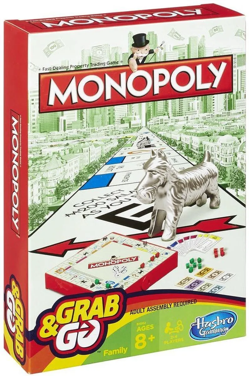 Hasbro Gaming Monopoly Grab & Go - 2-6 Spelers
