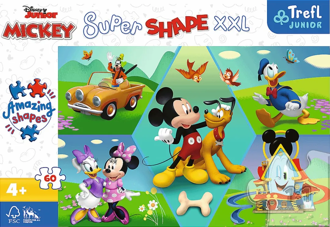 Trefl Disney Mickey Mouse 60 Puzzels - 60 Stuks - Multicolor