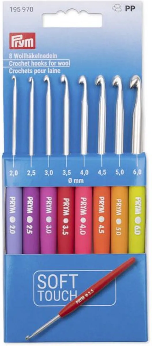 Prym Haaknaalden Softgreep 2,0-6,0mm
