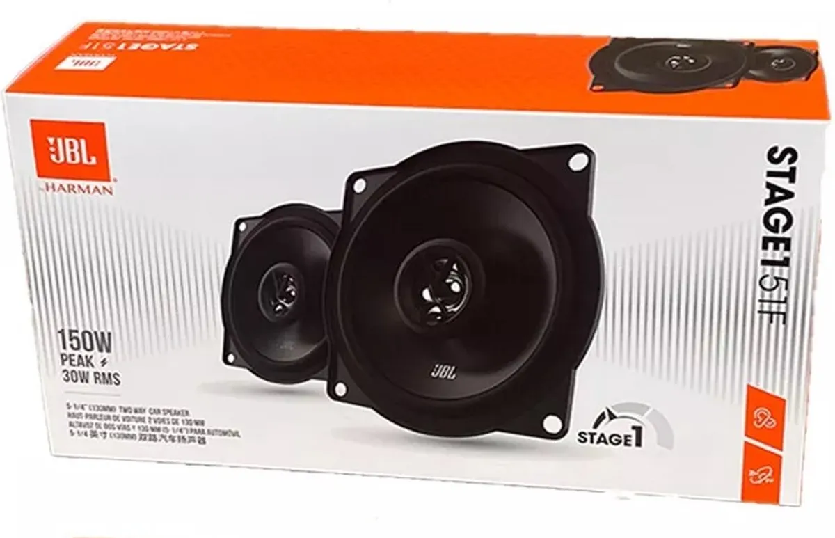 JBL STAGE1 51F Autospeakers 150W - 13cm Coaxiaal - Zwart - afbeelding 6 van 6