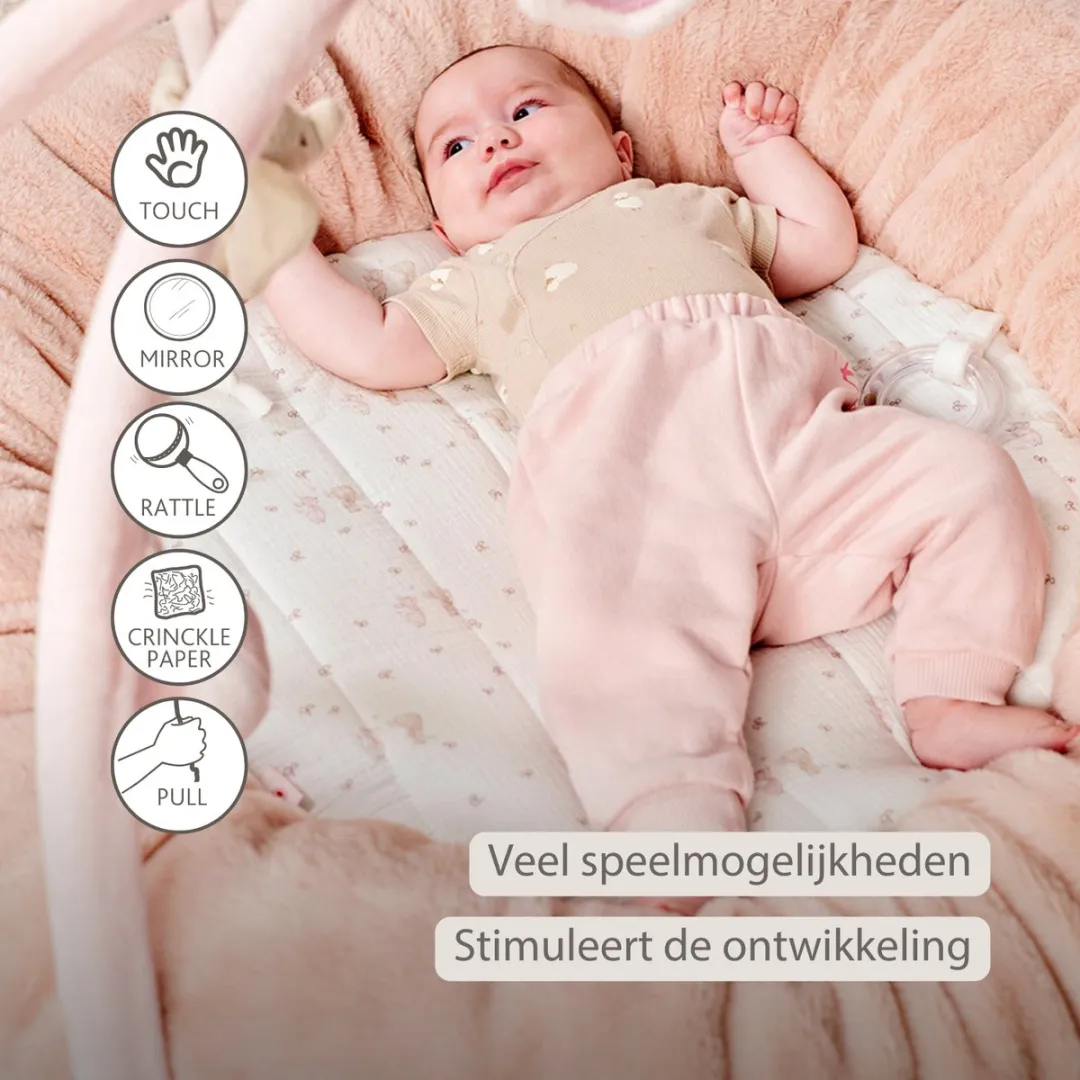 Nattou FanFan Speelmat Baby Roze - 90cm