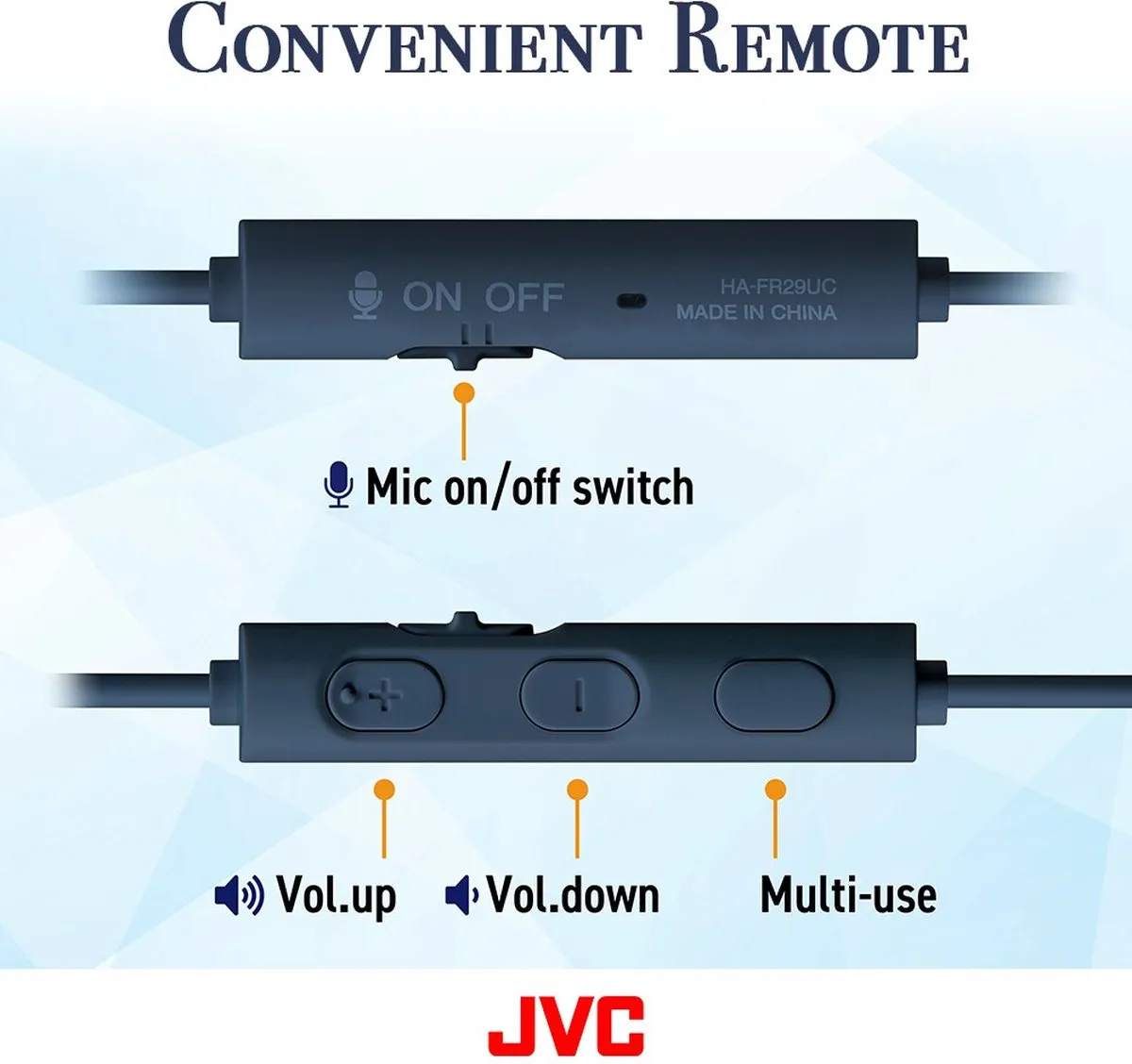 JVC HA-FR29UC-B In-Ear USB-C Oordopjes - Zwart