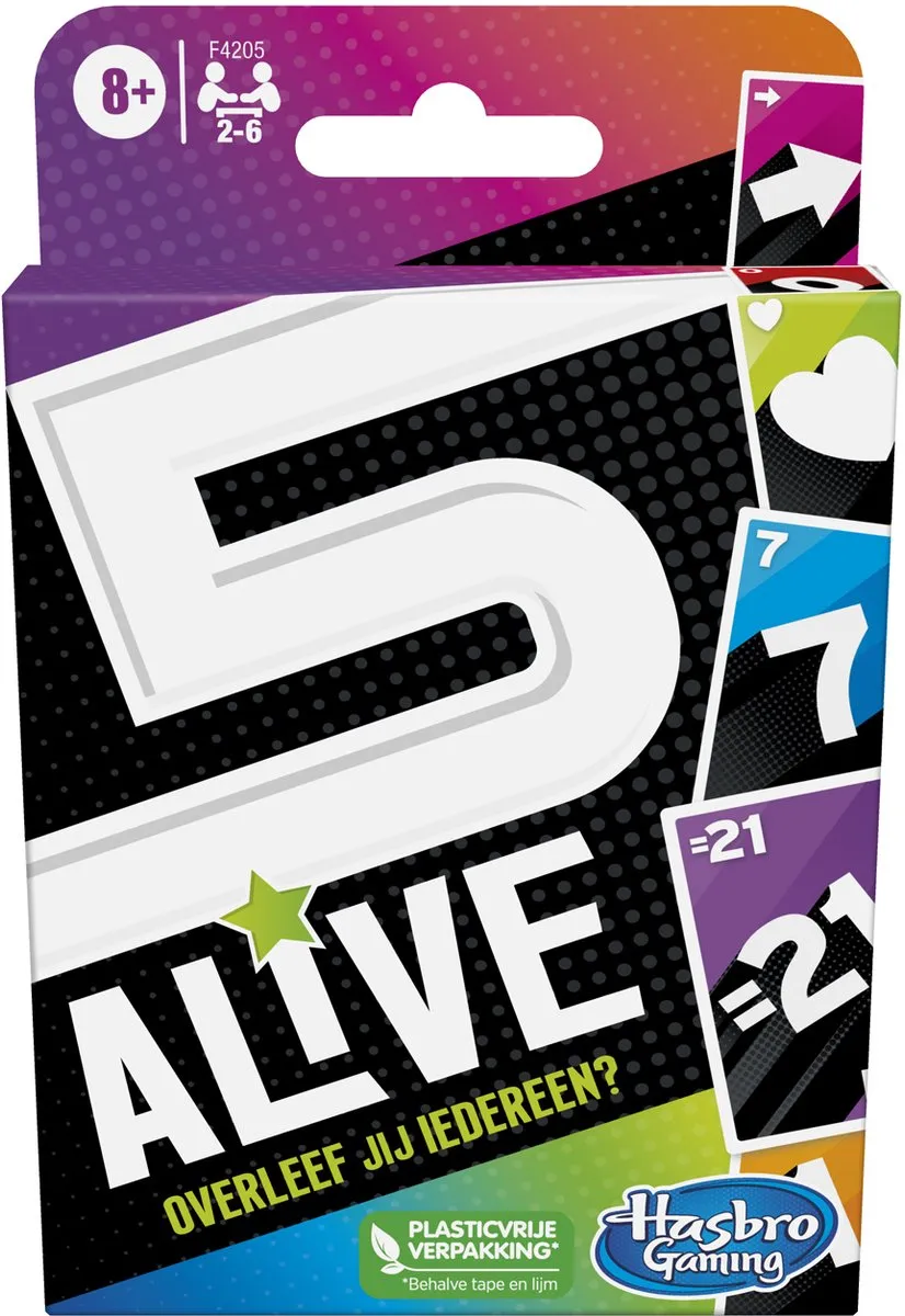 Hasbro Gaming 5 Alive Kaartspel - 4-6 Spelers