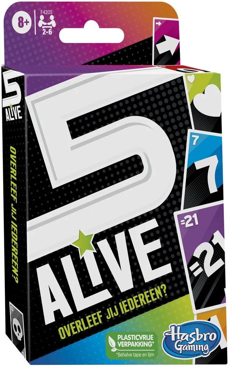 Hasbro Gaming 5 Alive Kaartspel - 4-6 Spelers