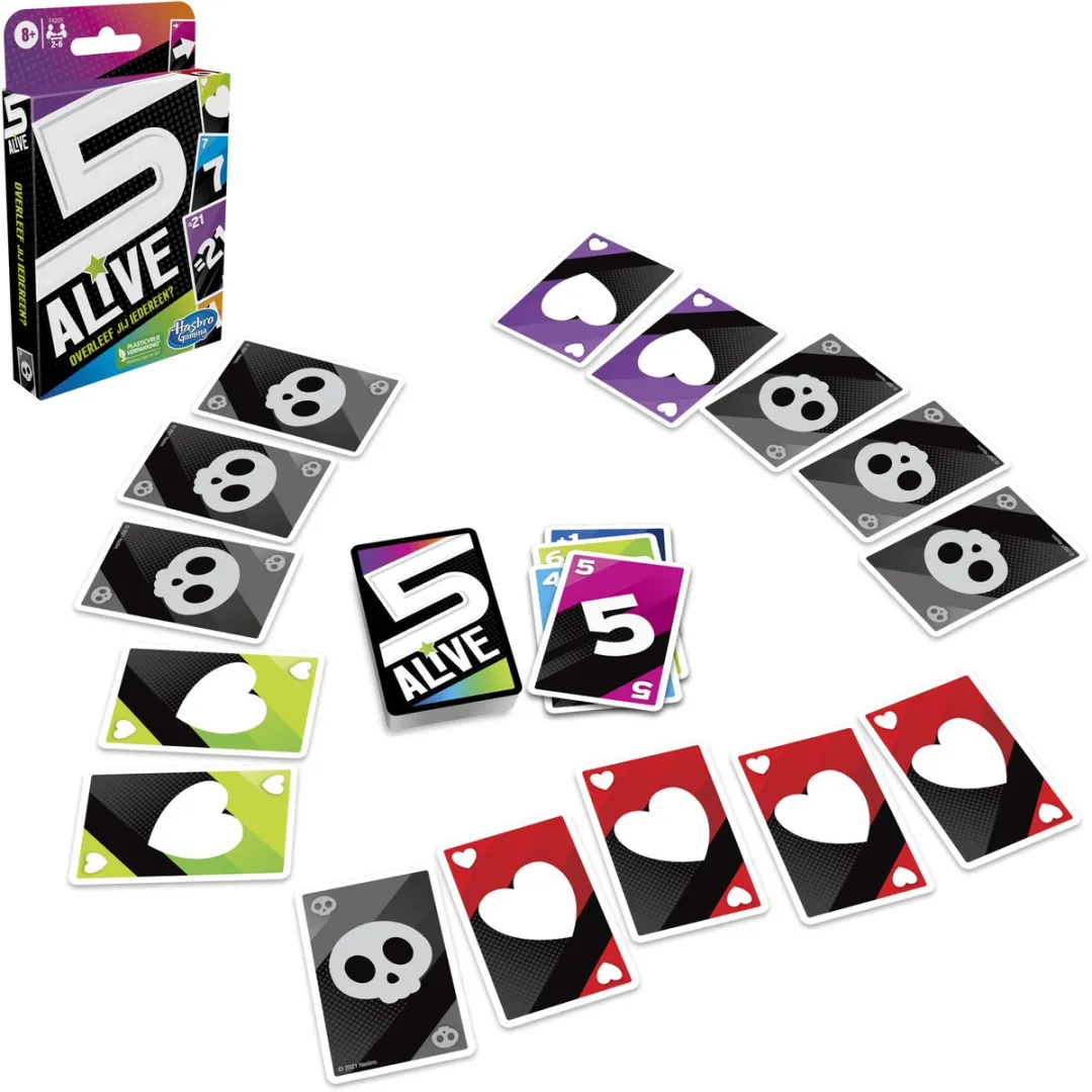 Hasbro Gaming 5 Alive Kaartspel - 4-6 Spelers