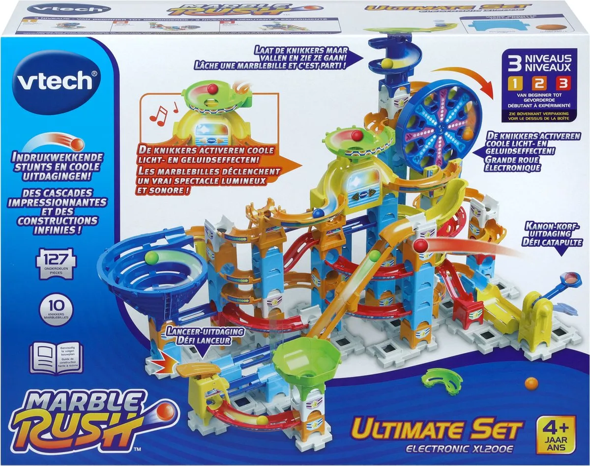 VTech Marble Rush Ultimate Set XL200E - 127 Stuks - Meerkleurig
