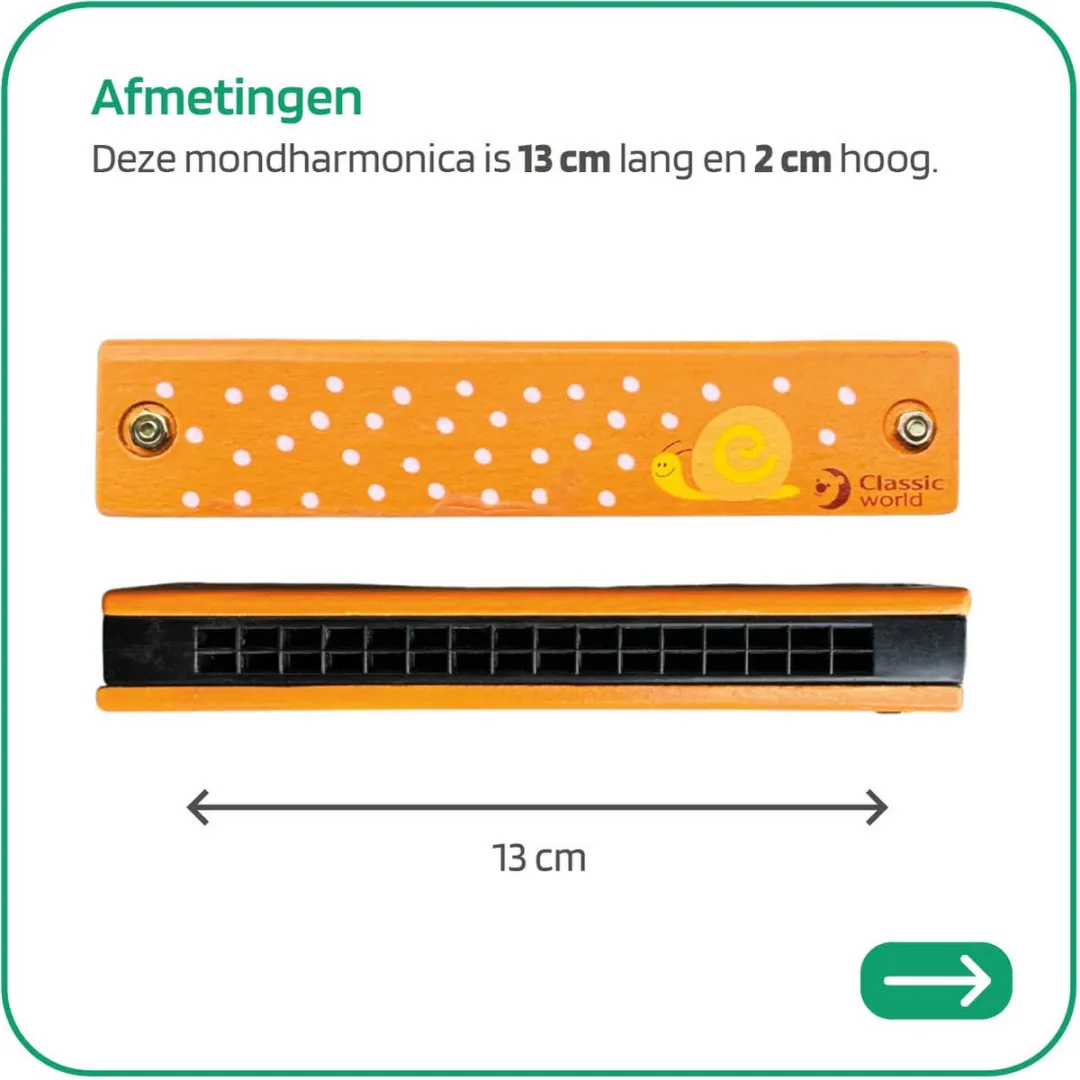 Jobber Music Mondharmonica Oranje