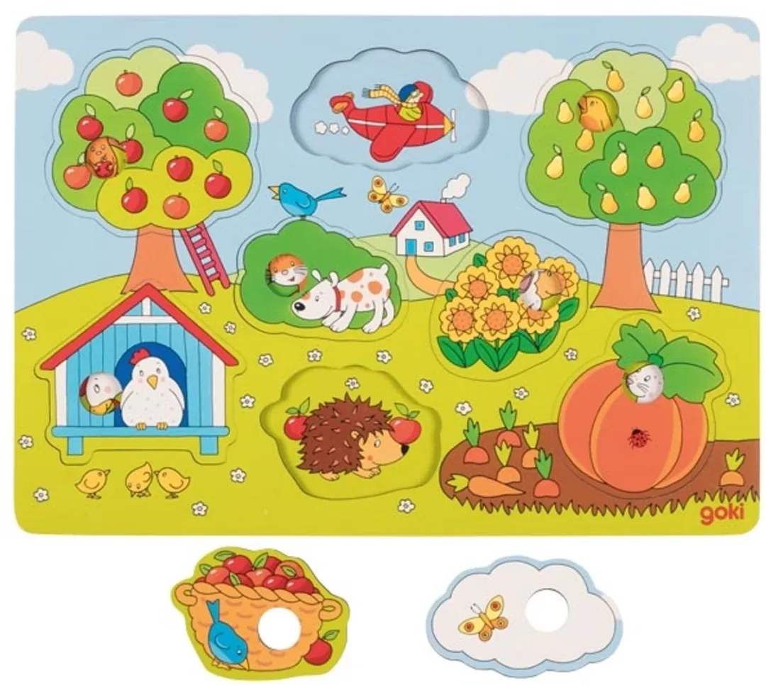 Goki Puzzle In The Garden 8 Stuks - Multicolor