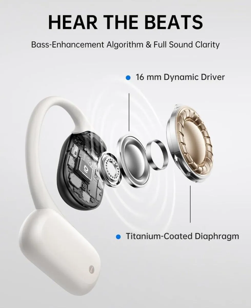 Baseus Bowie MF1 Open-Ear Oordopjes - Wit