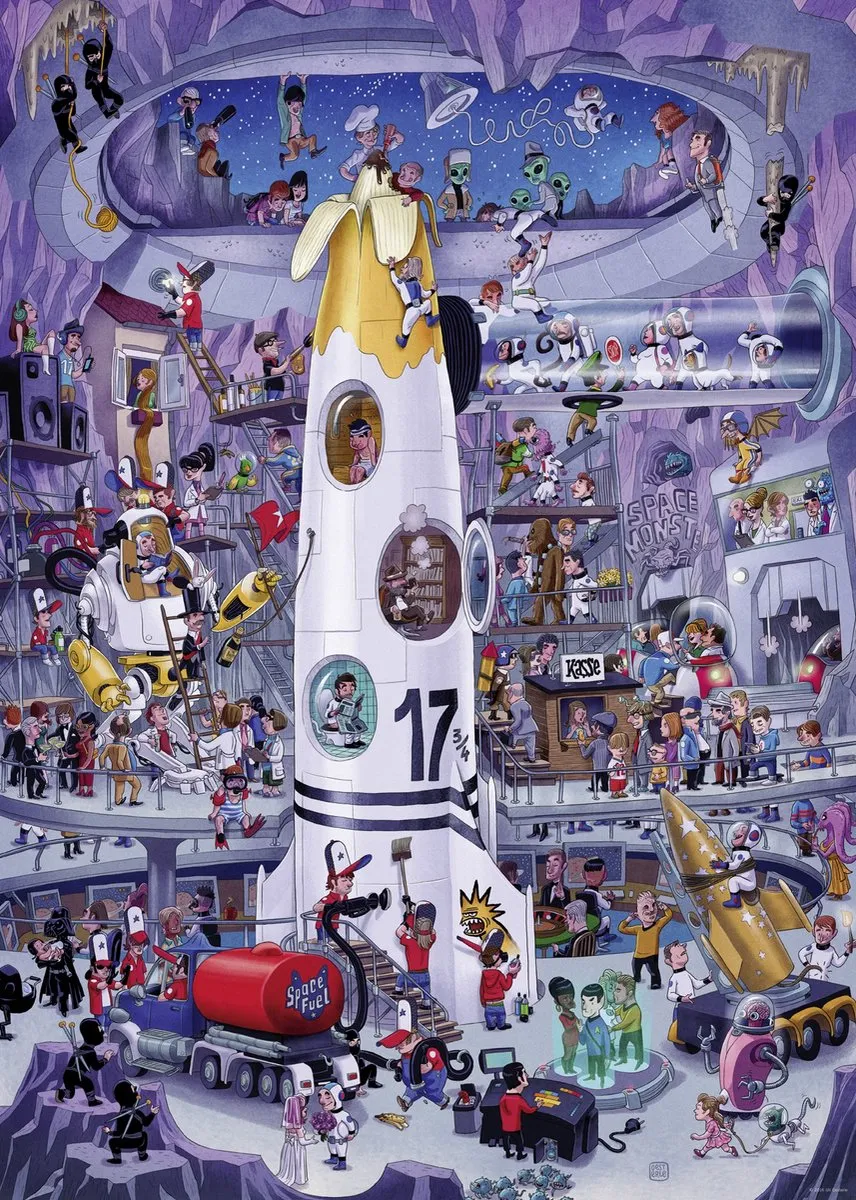Heye Legpuzzel Rocket Launch 1000 Stuks