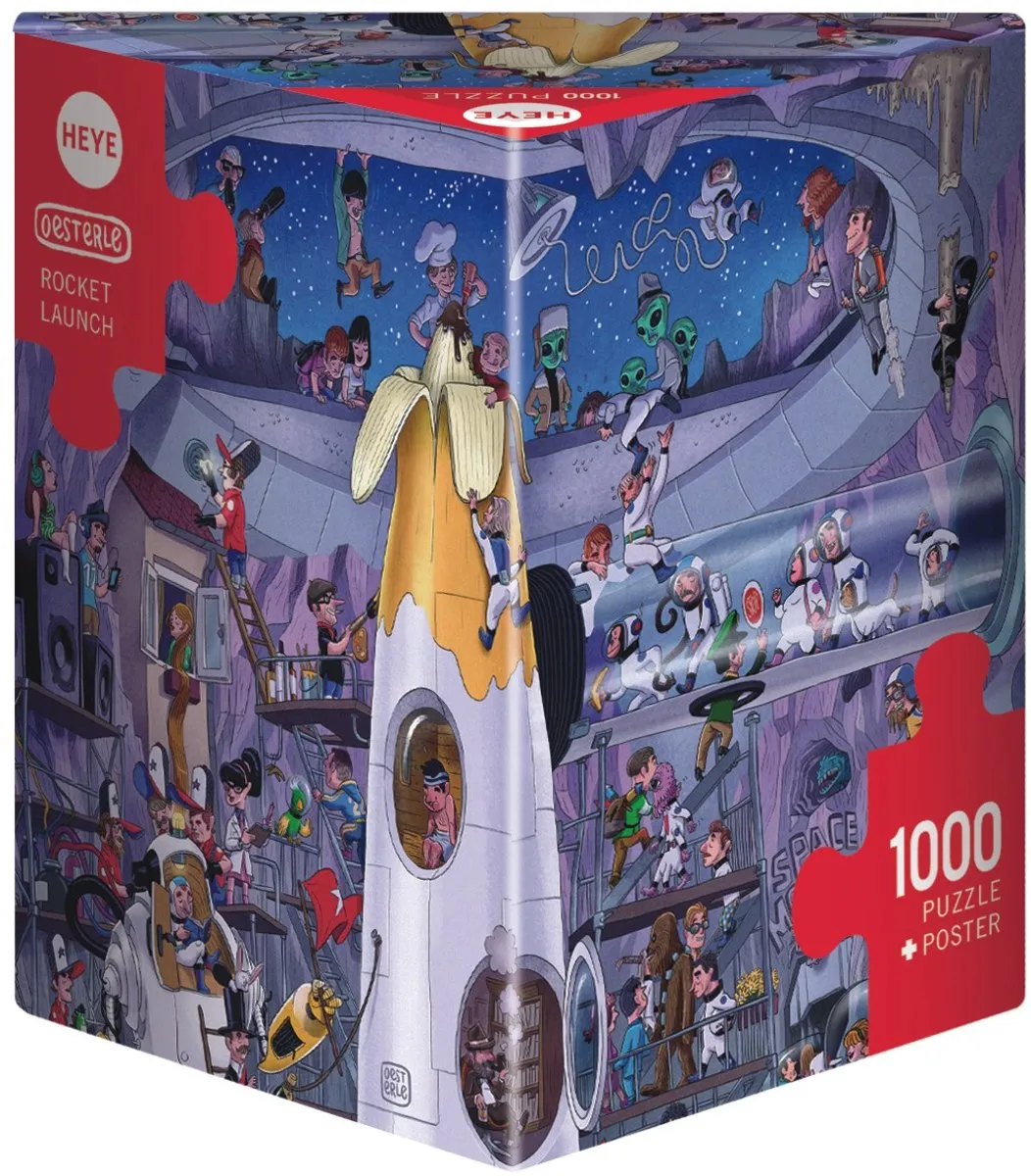Heye Legpuzzel Rocket Launch 1000 Stuks - Triangular - Multicolor