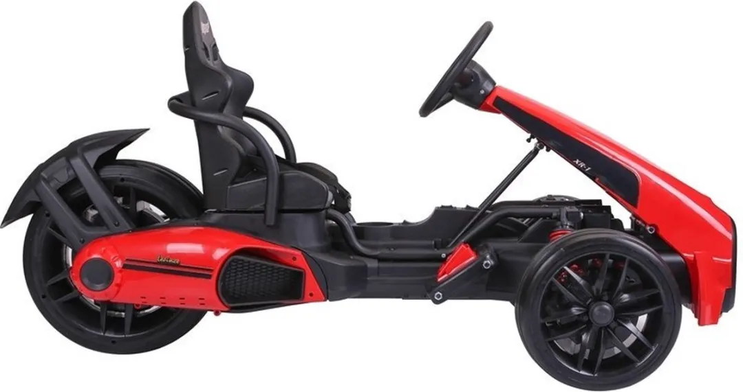 Elektrische go kart/ trike voor kinderen van 3 tot 5 jaar - Accuvoertuig go-cart tot 35kg max 3-5km/h rood - 12V 2 x 45W