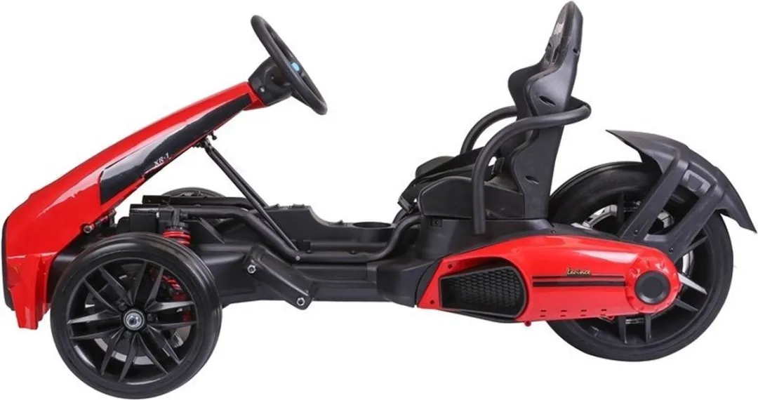 Elektrische go kart/ trike voor kinderen van 3 tot 5 jaar - Accuvoertuig go-cart tot 35kg max 3-5km/h rood - 12V 2 x 45W