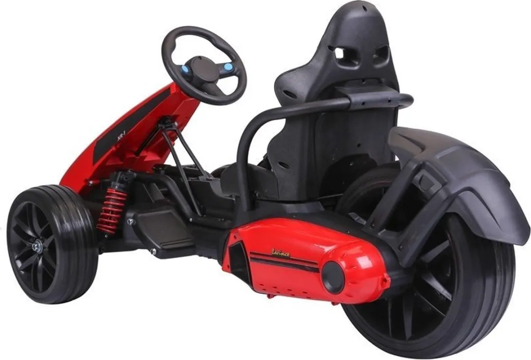 Elektrische go kart/ trike voor kinderen van 3 tot 5 jaar - Accuvoertuig go-cart tot 35kg max 3-5km/h rood - 12V 2 x 45W