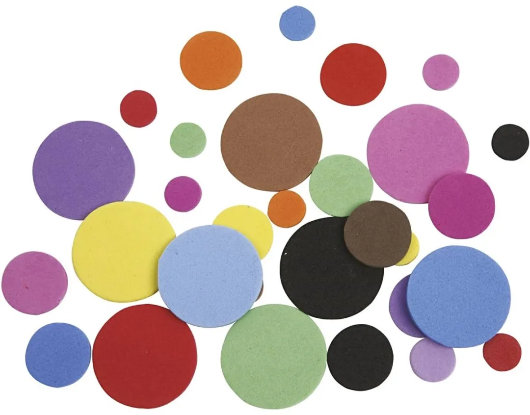Creativ Company EVA Foam Cirkels 12-32mm - 2120 Stuks