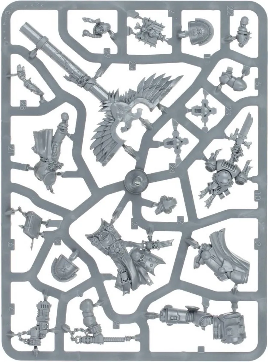 Games Workshop Space Marines Black Templars Grimaldus & Retinue - 40 Onderdelen