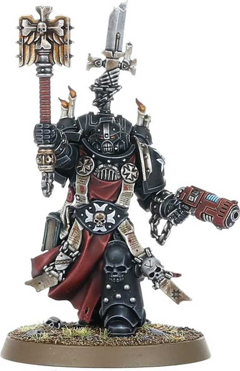 Games Workshop Space Marines Black Templars Grimaldus & Retinue - 40 Onderdelen