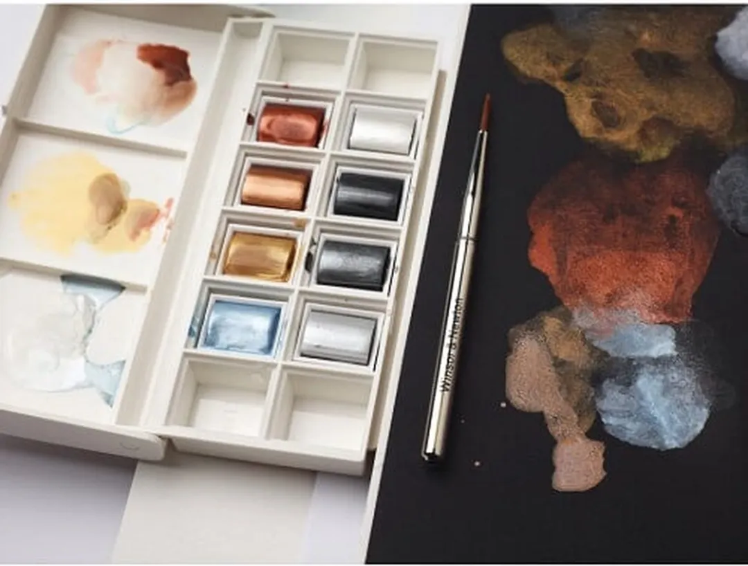 Winsor & Newton Cotman Metallic Pocket Box Aquarelset 8x10g
