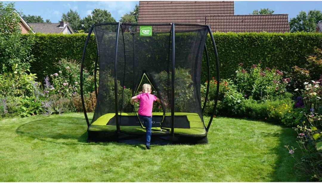 EXIT Silhouette Inground Trampoline 153x214cm - Groen - afbeelding 6 van 6