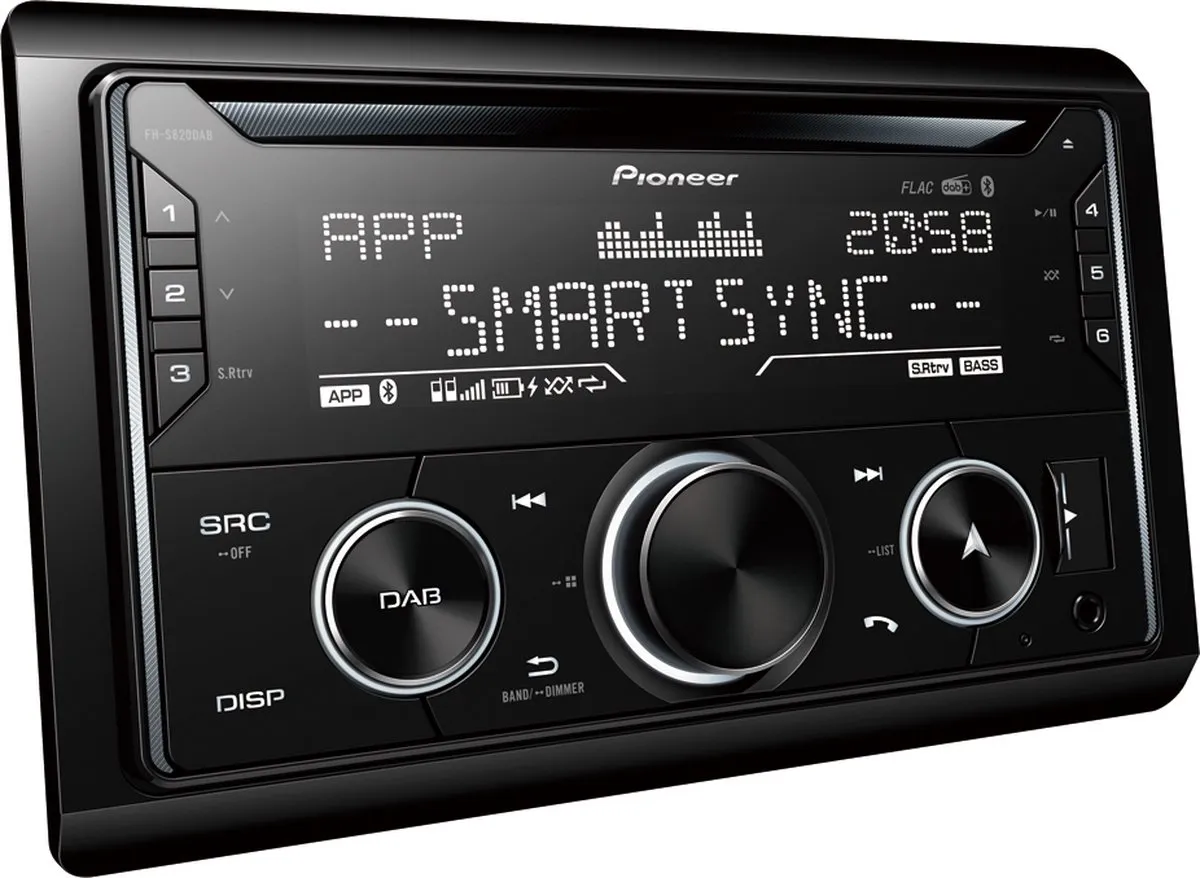 Pioneer FH-S820DAB Autoradio CD-speler - Dubbel Din - 50W
