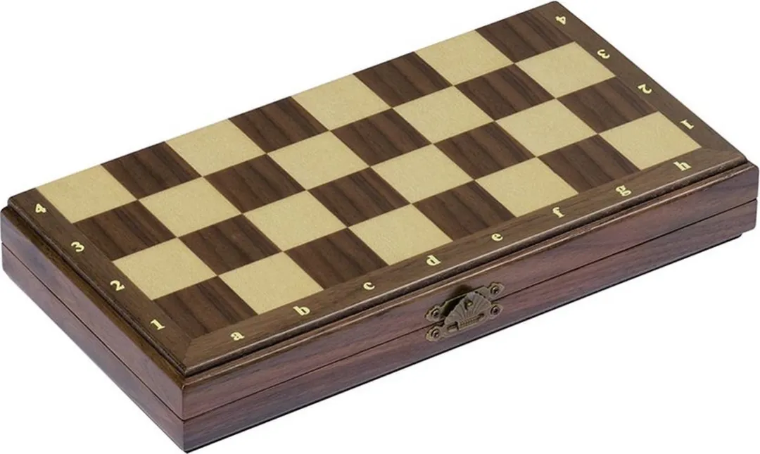 Goki Magnetisch Schaakbord 8656920 - Houten Plooibaar Schaakset