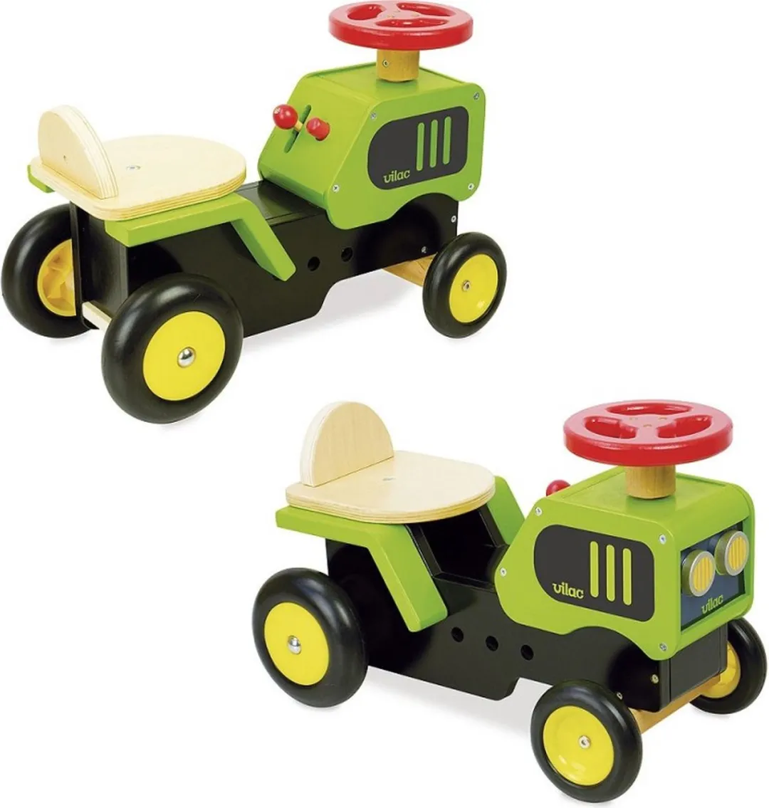 Vilac Loopwagen Tractor JPMVI1027 - Groen/Geel