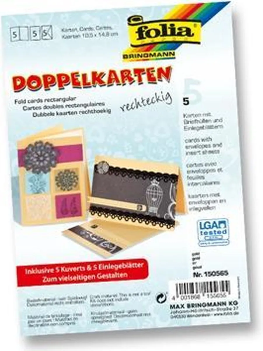 Folia Wenskaarten 105x15cm Goud