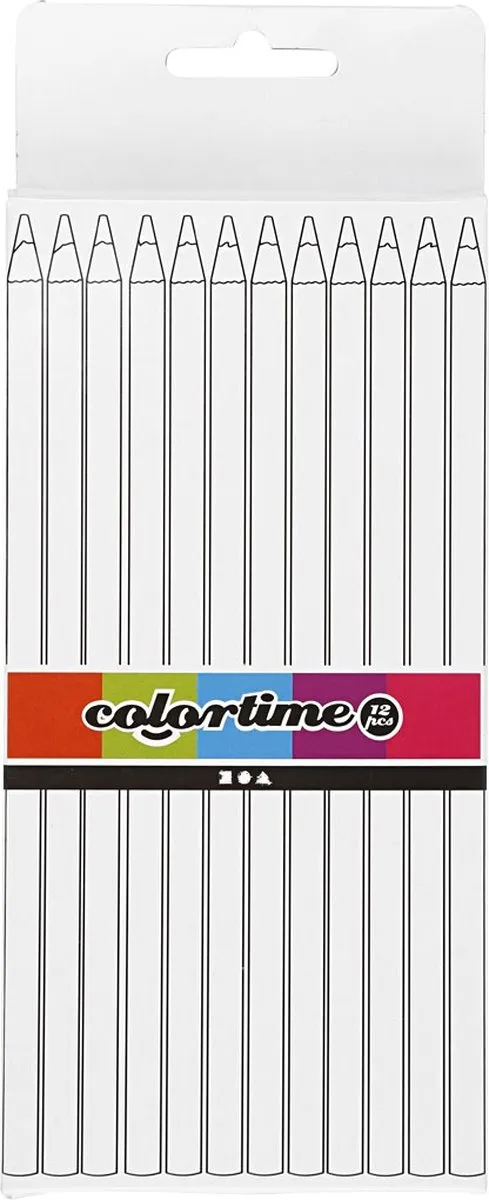 Colortime Kleurpotloden 3mm - Donkergroen 12 Stuks