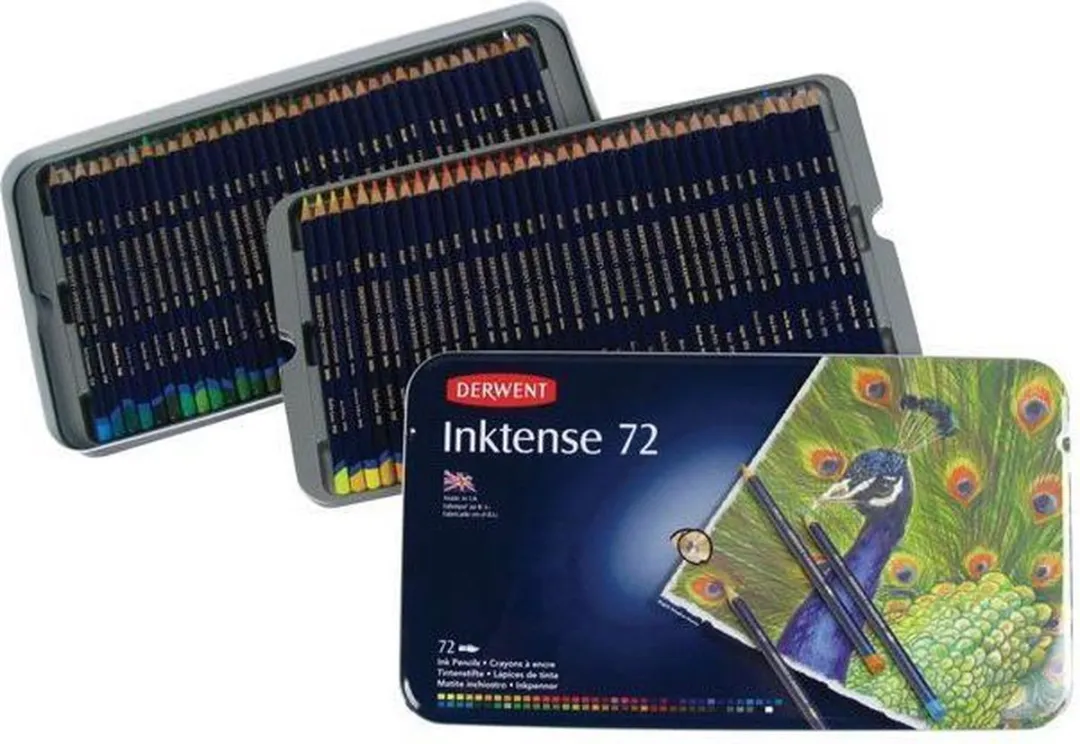 Derwent Inktense Potloden 72 Stuks - 73 Kleuren