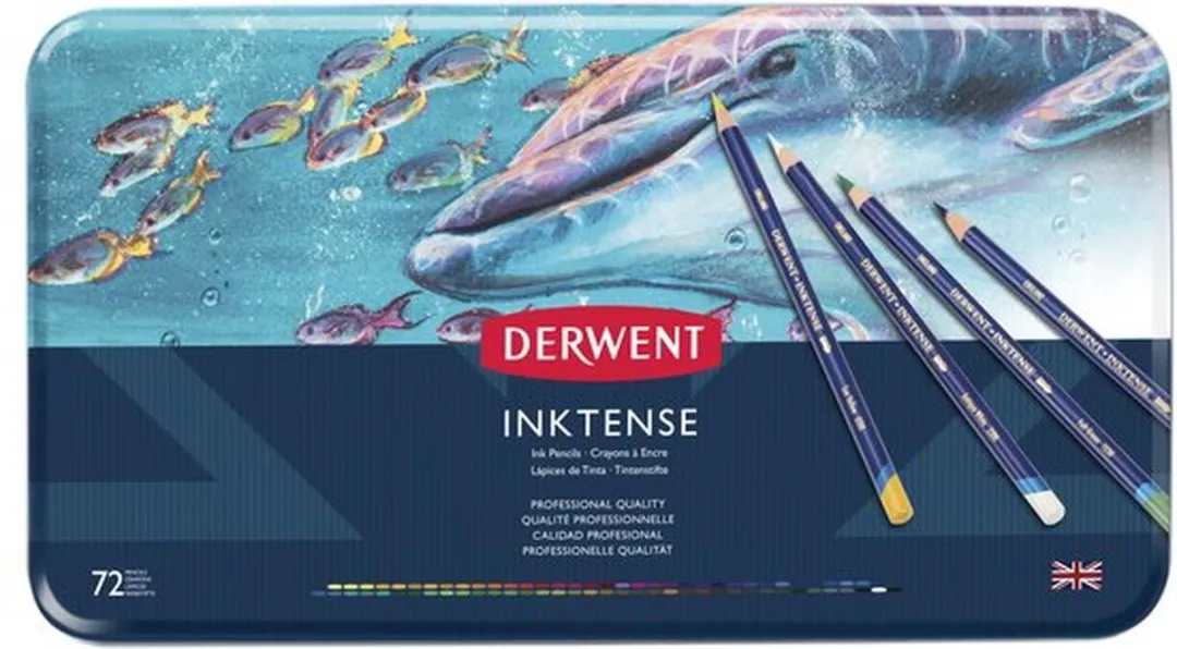 Derwent Inktense Potloden 72 Stuks - 73 Kleuren