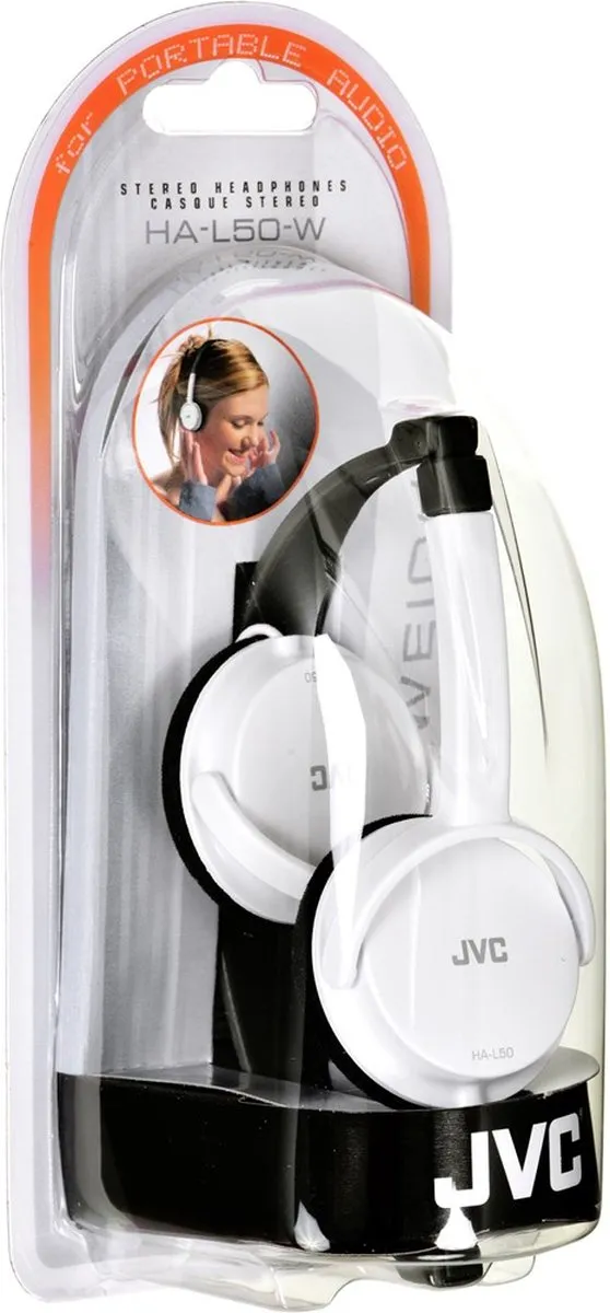 JVC HA-L50W Over-Ear Hoofdtelefoon - Wit