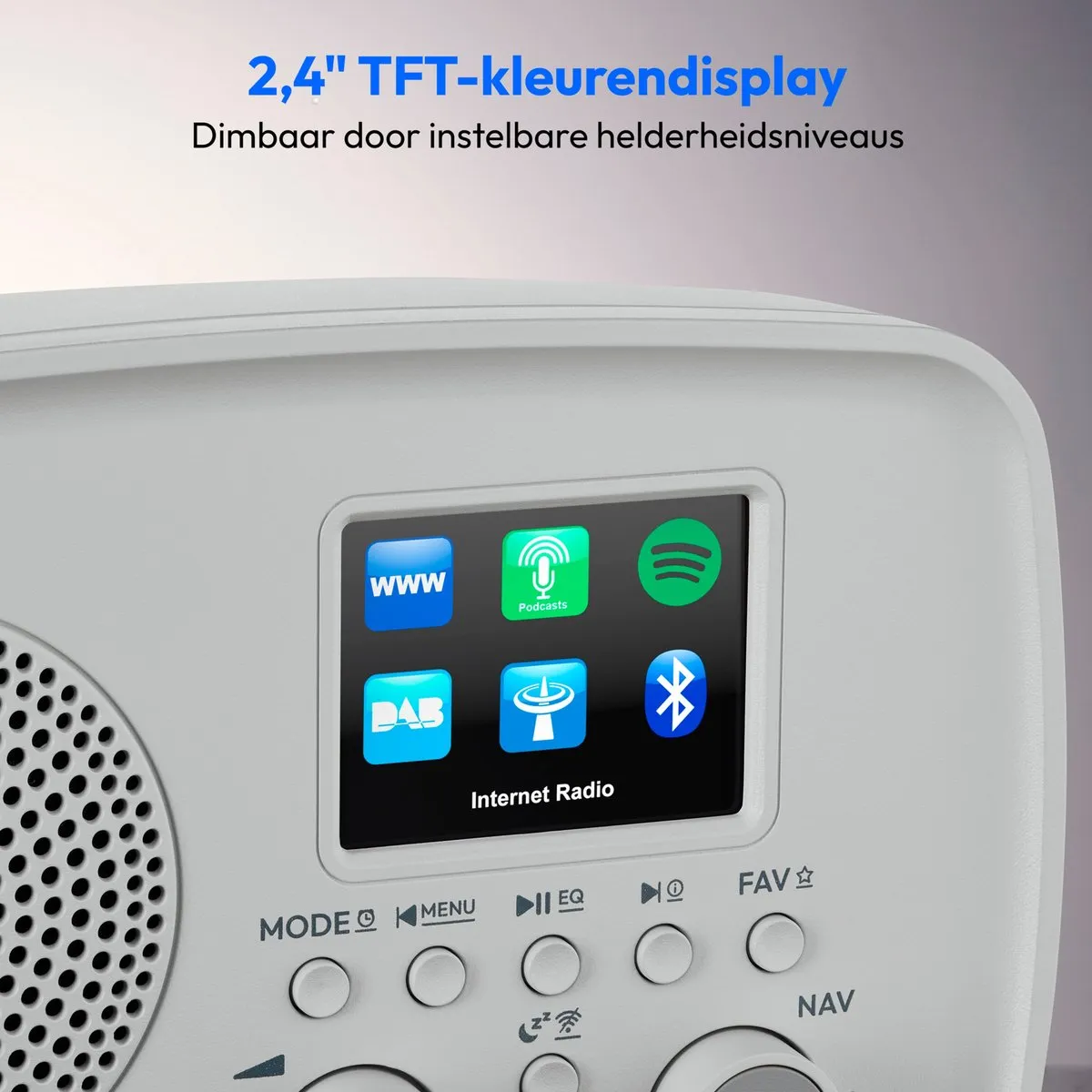 Medion MD89318 Internetradio DAB+ grijs - afbeelding 6 van 6