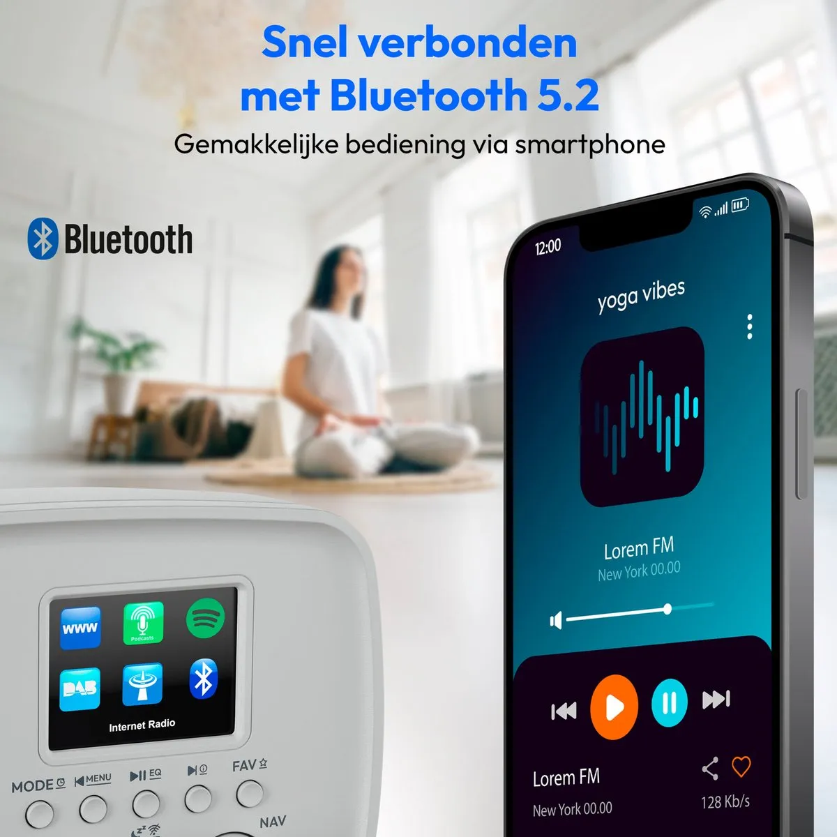 Medion MD89318 Internetradio DAB+ grijs