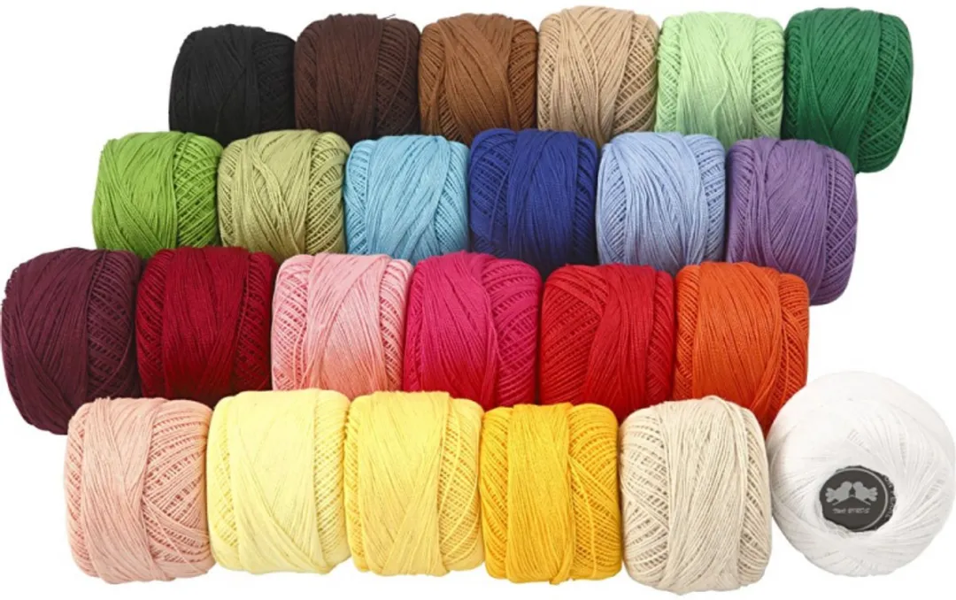 Creativ Company Mercerised Katoengaren Set - 24 Kleuren