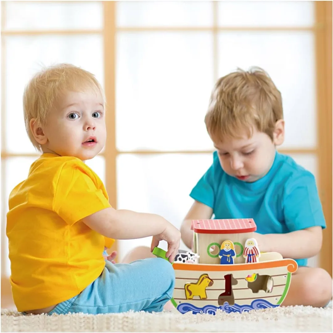 Viga Toys Ark van Noach Vormenhuis