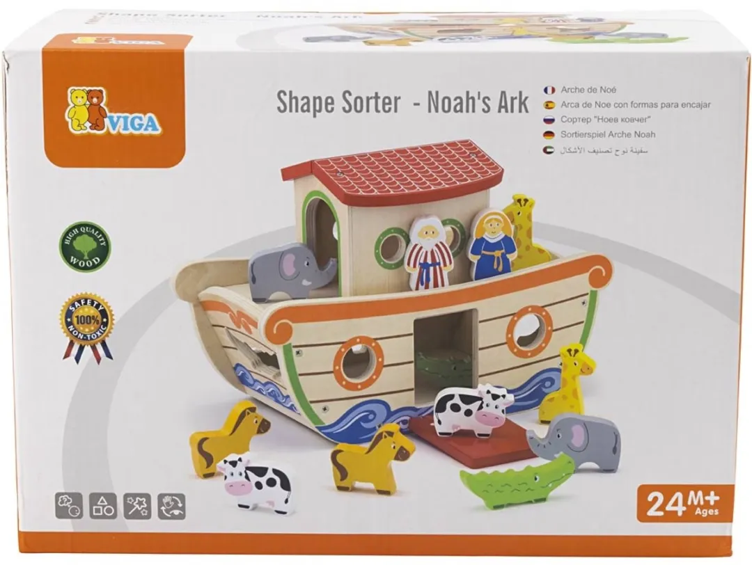 Viga Toys Ark van Noach Vormenhuis
