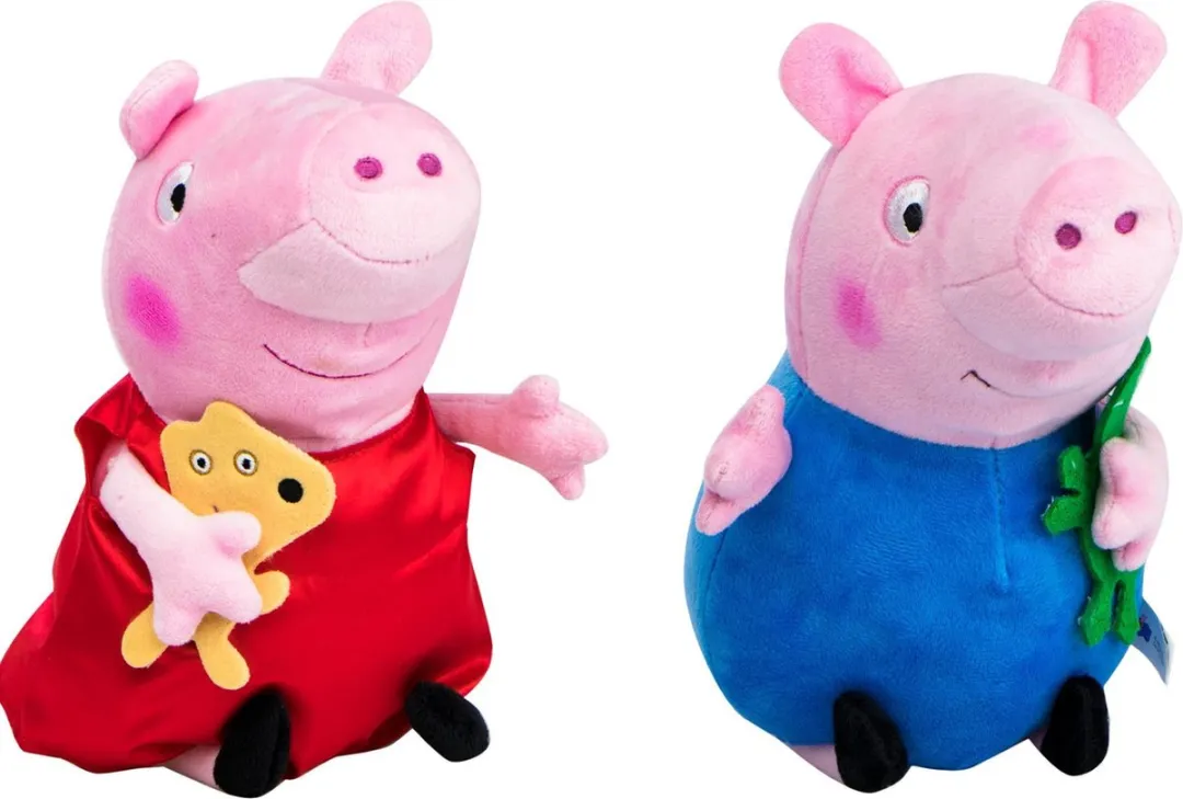 Nickelodeon Peppa Pig Knuffel 27cm - Rood