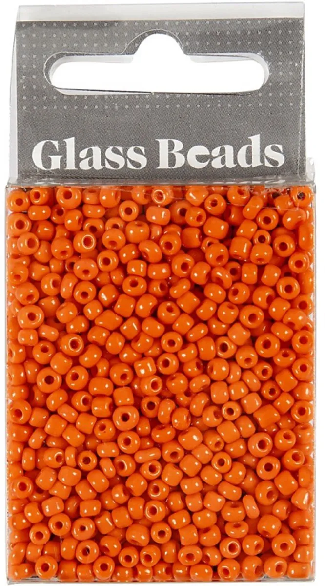 Creativ Company Rocailles 3mm - Oranje - 25 Stuks