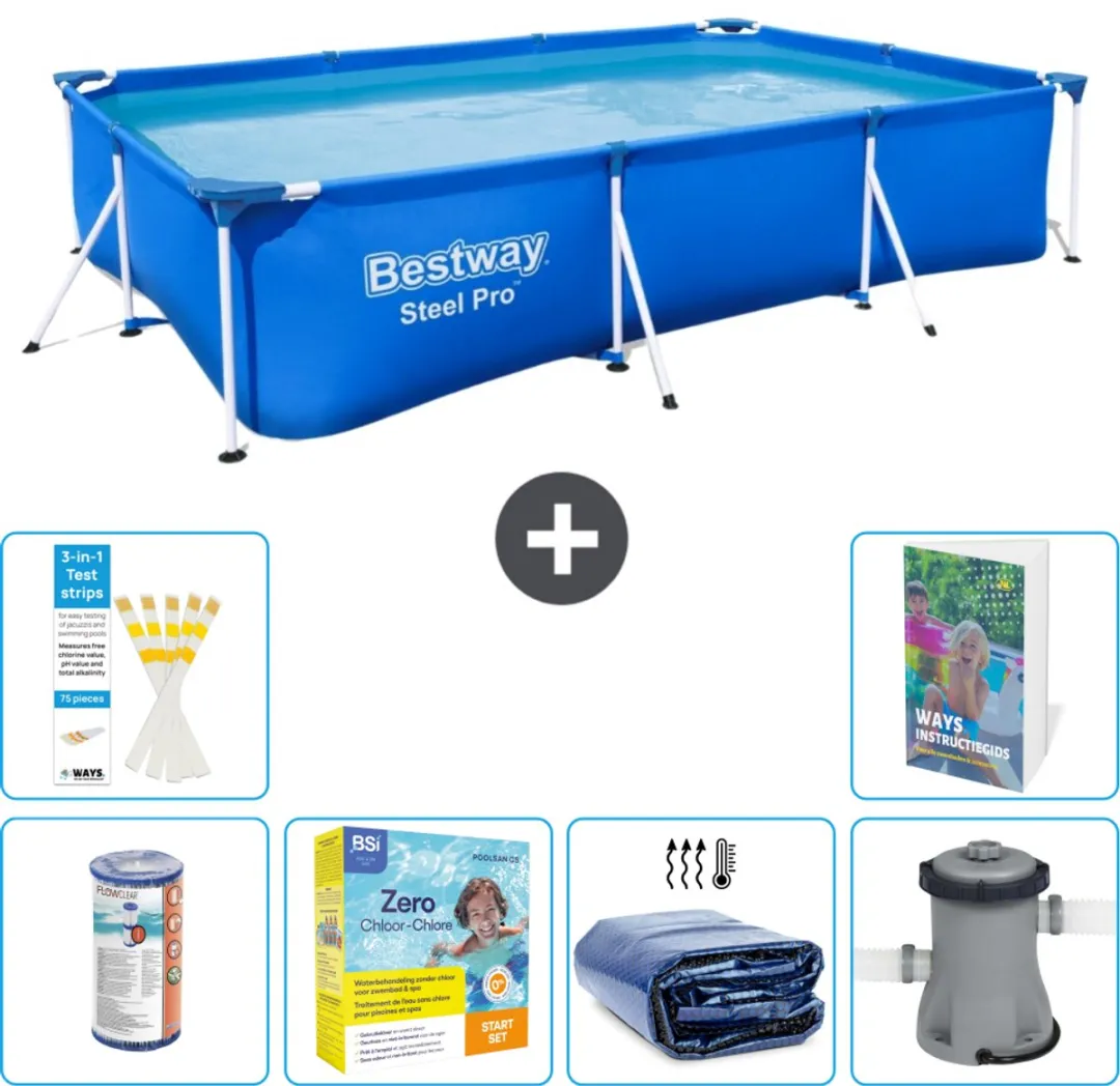 Bestway Steel Pro Zwembad 300x201x66cm