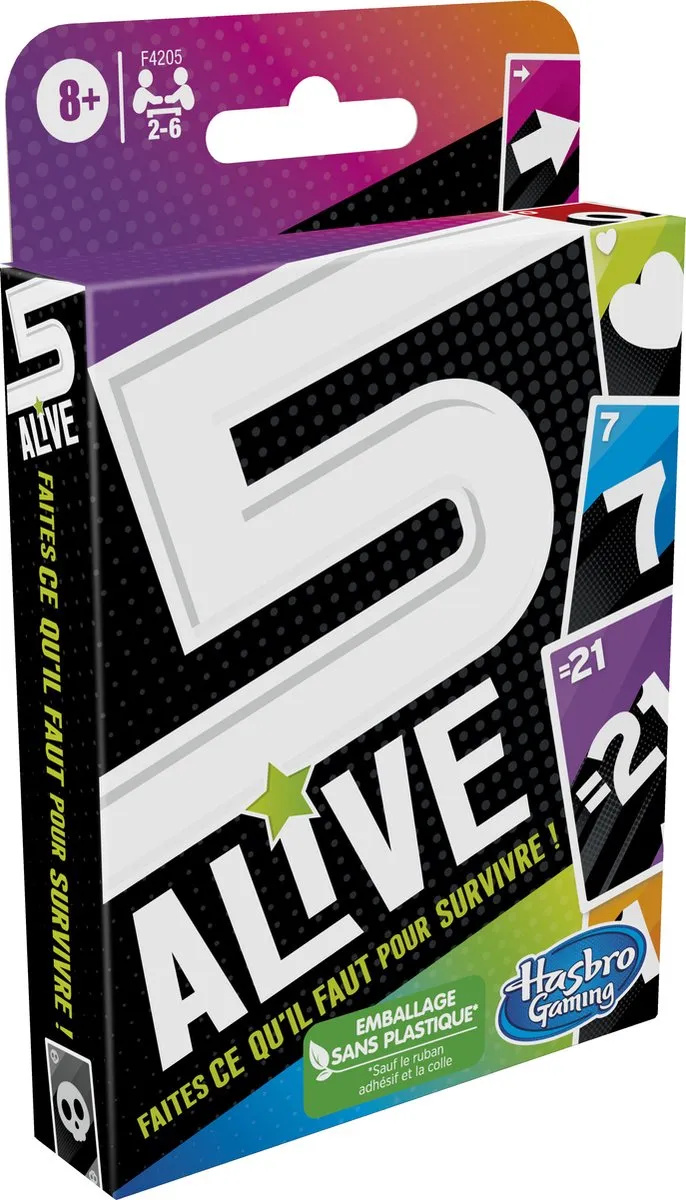 Hasbro Gaming 5 Alive Kaartspel - 2-6 Spelers - afbeelding 5 van 6