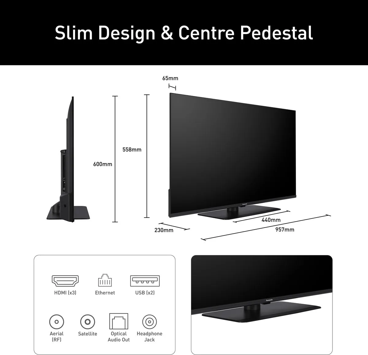Panasonic 43W85BEZ 4K Smart TV - 109cm Zwart