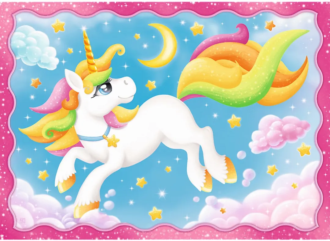 Trefl Unicorns & Magie Puzzelset 4-in-1 - 70 Stuks - Multi