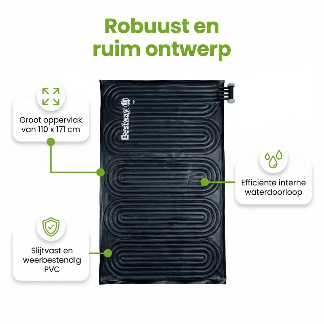 Bestway Rond Opblaasbaar Fast Set Zwembad - 305 x 66 cm - Blauw - Inclusief Pomp Afdekzeil - Grondzeil - Solar Mat - 7-delig