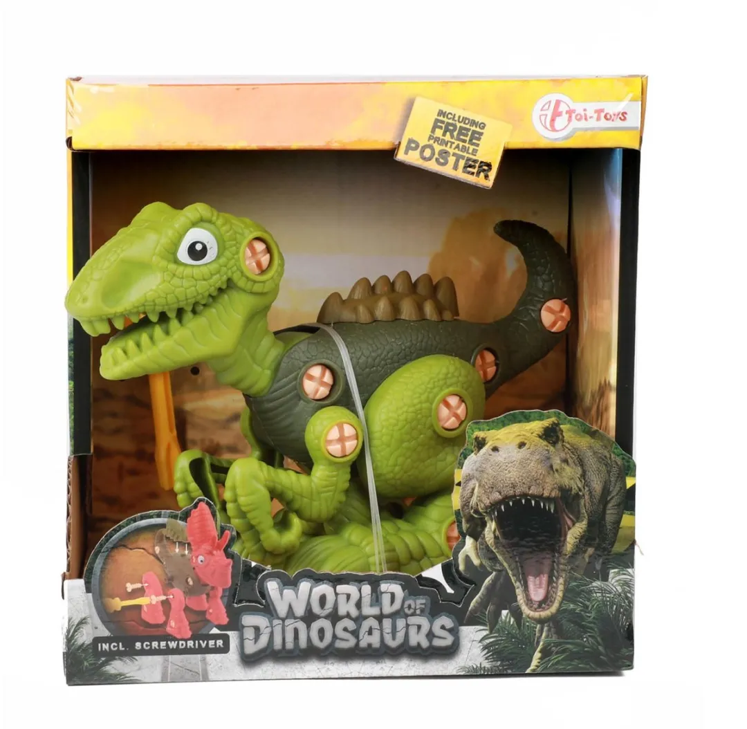 Toi-Toys World of Dinosaurs Bouwpakket - 2 Onderdelen - Multicolor