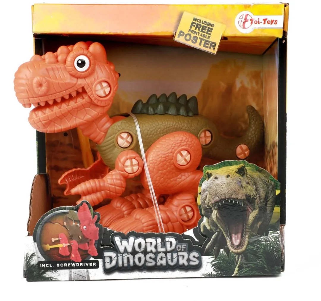 Toi-Toys World of Dinosaurs Bouwpakket - 2 Onderdelen - Multicolor - afbeelding 6 van 6