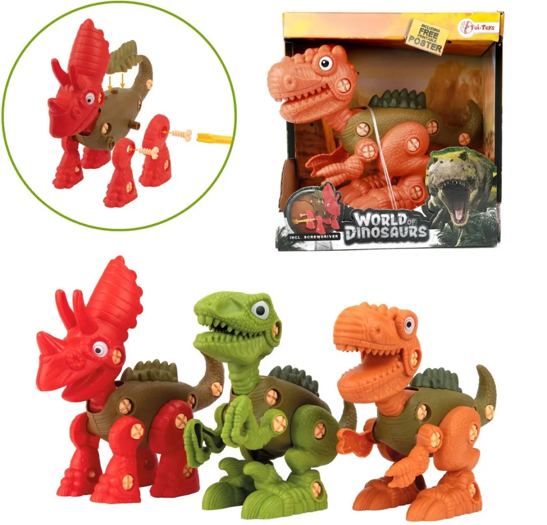 Toi-Toys World of Dinosaurs Bouwpakket - 2 Onderdelen - Multicolor